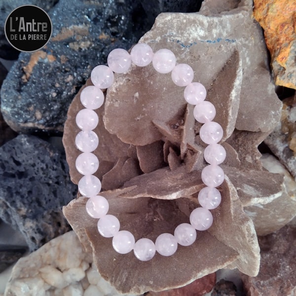 Bloc de pierre Quartz Rose Brute du Madagascar