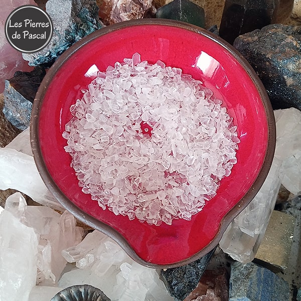 Lot de Cristal de Roche 1 - 2 mm de Grade A pour Recharger les Minéraux de 50 ou 100 g au Choix