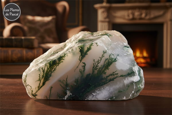 Article de blog "Propriétés, Significations et Vertus de l'Agate Mousse ou Agate Dendritique | Par Pascal Artisan"