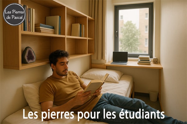 Article de blog "Les Meilleures Pierres Naturelles pour les Étudiants : Concentration, Mémoire et Gestion du Stress des Examens | Par Pascal Artisan"