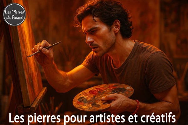 Article de blog "Pierres Naturelles pour Artistes et Créatifs : 12 Alliées pour l'Inspiration et la Confiance | Par Pascal Artisan"