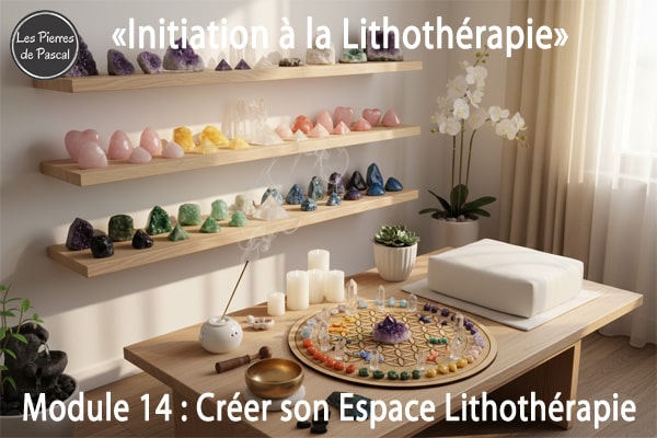 Formation à la Lithothérapie Module 14 : Créer son Espace de Lithothérapie à la Maison | Par Pascal Artisan