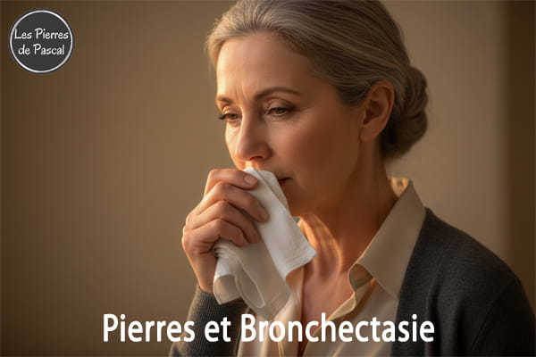 Article de blog "Bronchectasie : Les Meilleures Pierres pour Accompagner les Maladies Pulmonaires Chroniques | Par Pascal Artisan"
