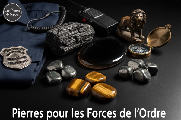 Article de blog "21 Pierres Naturelles pour les Forces de l'Ordre : Protection, Courage et Gestion du Stress Post-Traumatique | Par Pascal Artisan"