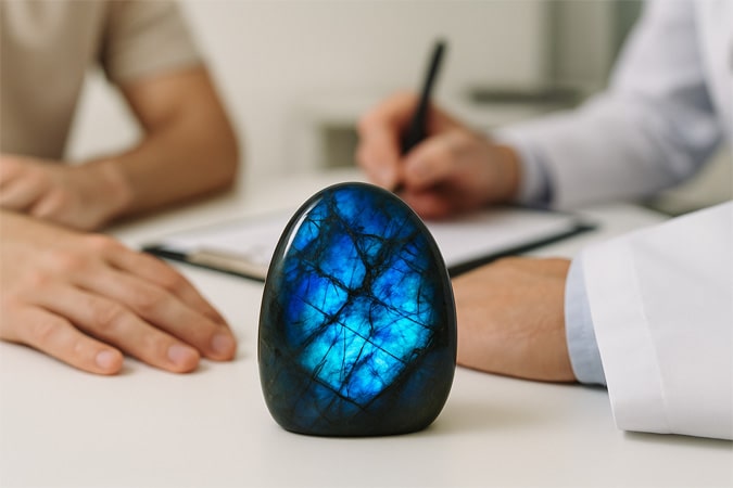 blog La labradorite, la pierre fétiche des différents personnels du soin : infirmiers, aide-soignant, thérapeutes, médecins,... !