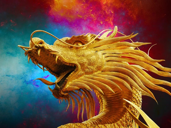 dessin tête de dragon symboles du dragon
