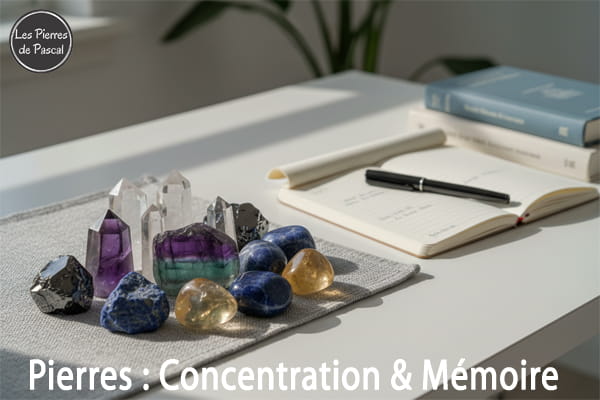 article de blog "Concentration et Mémoire : Les Meilleures Pierres pour Stimuler Naturellement vos Capacités Cognitives | Par Pascal Artisan"