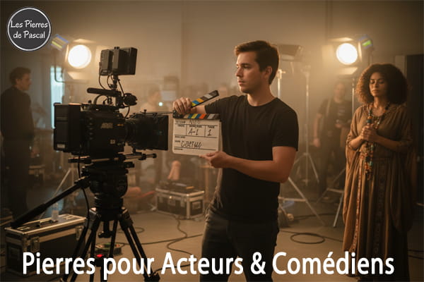 Plateau de tournage cinéma avace caméra clapman et acteur article 6 pierres essentielles pour acteurs et comédiens