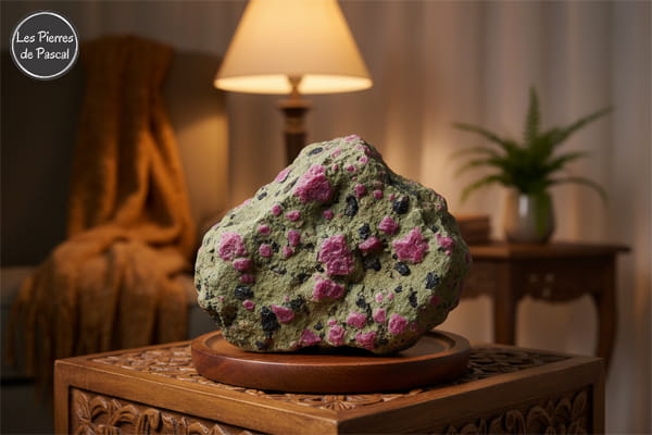 Rubis sur Zoïsite ou Thulite : Propriétés, Significations et Vertus | Par Pascal Artisan