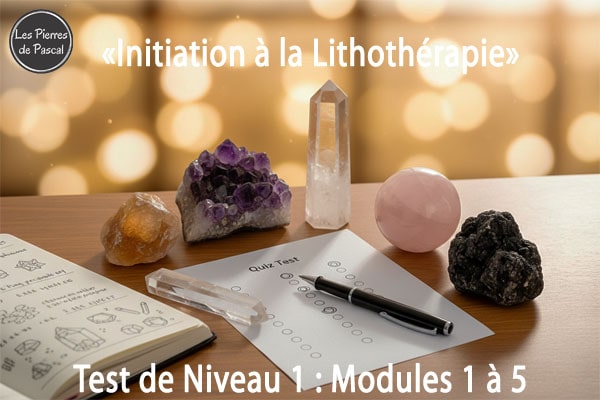Test de Niveau 1 : Évaluez Vos Connaissances (Modules 1 à 5) Initiation à la Lithothérapie | Par Pascal Artisan