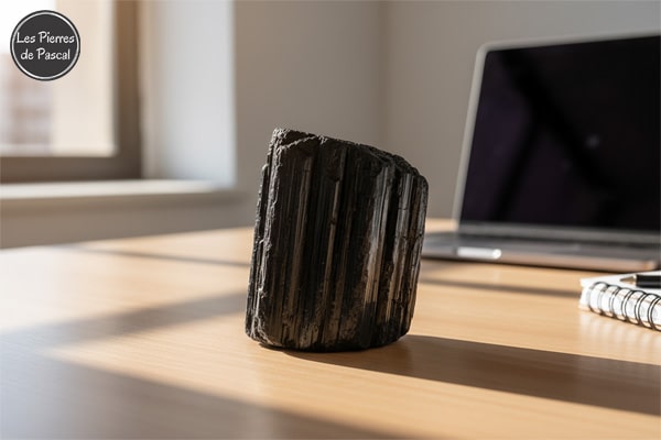 Propriétés, Significations et Vertus de La Tourmaline Noire ou Schorl | Par Pascal Artisan