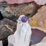 Bague Ajustable en Argent Sterling 925 avec une Améthyste
