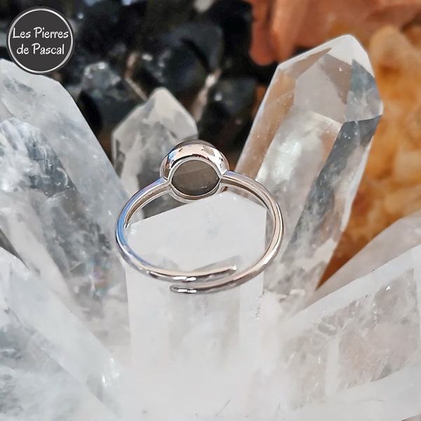 Bague en Argent Sterling 925 avec une Labradorite