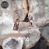 Retour des Boucles d'Oreilles en Ormeau Arc en Ciel et Crochets en Acier 304