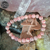 Bracelet Rhodochrosite 8 mm Grade 3A | Amour, Blessures, Confiance en Soi