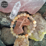 Bracelet Fluorine ou Fluorite Jaune de Mongolie Grade A de 8 mm