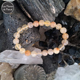 Bracelet Fluorine ou Fluorite Jaune de Mongolie Grade A de 8 mm