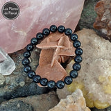 Bracelet en Obsidienne Noire de 8 mm de Qualité A