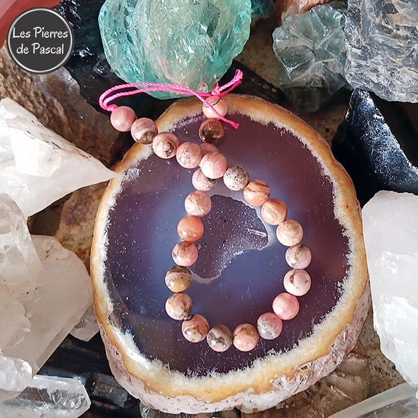 Perles en Rhodochrosite de 8 mm