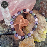 Le Bracelet des Hypersensibles et Empathiques : "Votre Bouclier Émotionnel" avec 3 Pierres de Protection, Apaisement et Douceur