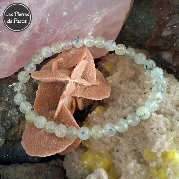 Bracelet en Prehnite 6 mm
