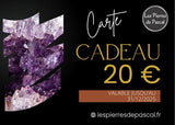 Cartes Cadeaux Site E-Commerce "Les Pierres de Pascal" 20 €