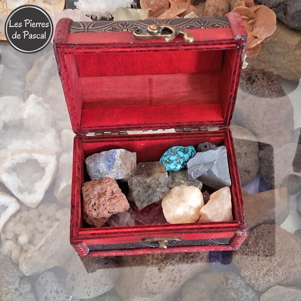 2ème Coffre avec 14 Minéraux Bruts