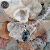Réalisation d'un Collier Agate Grise
