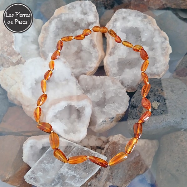 Collier en Ambre de La Baltique de 45 cm
