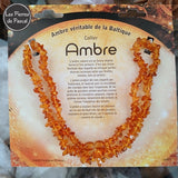 Collier Baroque en Ambre Whisky