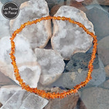 Collier Baroque en Ambre Whisky de la Baltique de 45 cm