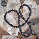 Collier en Pierre de Lave de 8 mm de 55 cm