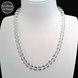 2ème Réalisation du Collier en Cristal de Roche du Brésil Grade 3A Boules de 8 mm de 43 cm + 4 cm