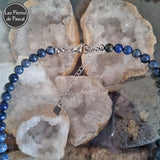 Collier en Dumortiérite