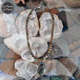 Collier en Labradorite de 8 mm