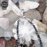 Réalisation d'un Collier Ras de Cou en Labradorite Scandinave Grade A+ Boules de 6 mm