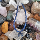 Ras de Cou Lapis-Lazuli  Boules de 6 mm et un Arbre de Vie