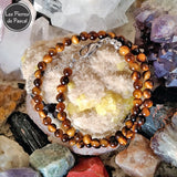 Collier oeil de tigre 6 mm