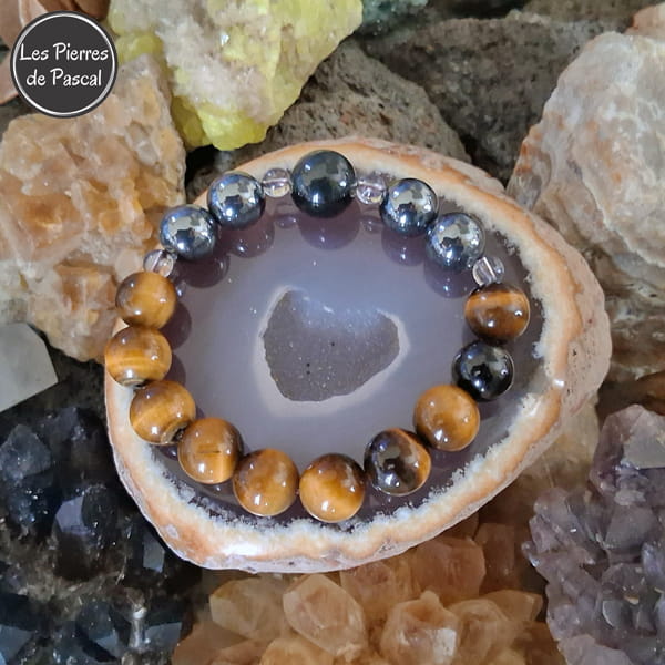 Commande Andréi Z. - 3 Bracelets avec Pierres Diverses de 8 à 14 mm en Taille 19 cm