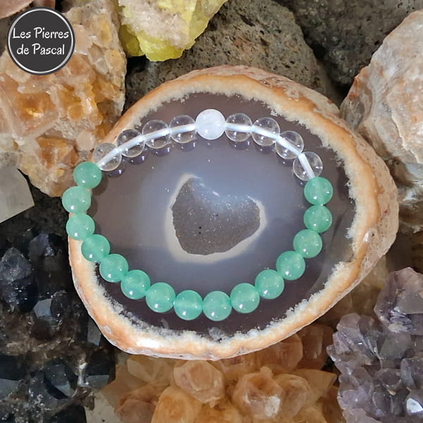 Commande Andréi Z. - 3 Bracelets avec Pierres Diverses de 8 à 14 mm en Taille 19 cm