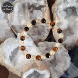 Bracelets en Citrine et Œil de Tigre 