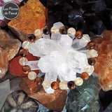 Bracelets en Citrine Naturelle et Œil de Tigre de 8 mm Taille de Poignet 19 cm