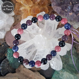 Bracelet avec 4 Pierres de 8 mm Taille 19 cm vue 1