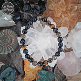 Commande Laurence B. - 2 Bracelets avec 10 Pierres de Protection 8 mm Grade A et 2A Tailles 17 et 19 cm