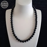 Collier Obsidienne Arc en Ciel Du Mexique Grade A+ Boules de 10 mm de Longueur 50 cm