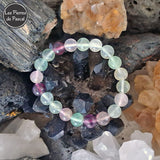 Commande Spéciale Sophie P. - 5 Bracelets avec Mélange de Pierres Naturelles Boules de 8 mm