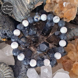 Commande Spéciale Sophie P. - 5 Bracelets avec Mélange de Pierres Naturelles Boules de 8 mm