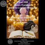 Couverture Livret PDF – Fiches Pratiques d’Initiation à la Lithothérapie – 64 pages à imprimer Par Pascal Artisan
