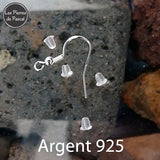 Crochets en argent sterling 925 pour boucles d'oreilles