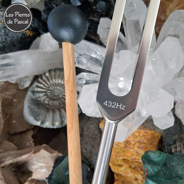 Diapason Thérapeutique 432 Hz - Fréquence Naturelle et Sommeil - Kit Complet avec Maillet